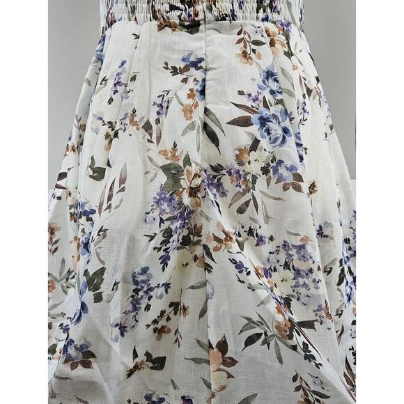 Gwen White Floral Mini Dress Women Size Small - Picture 5 of 9